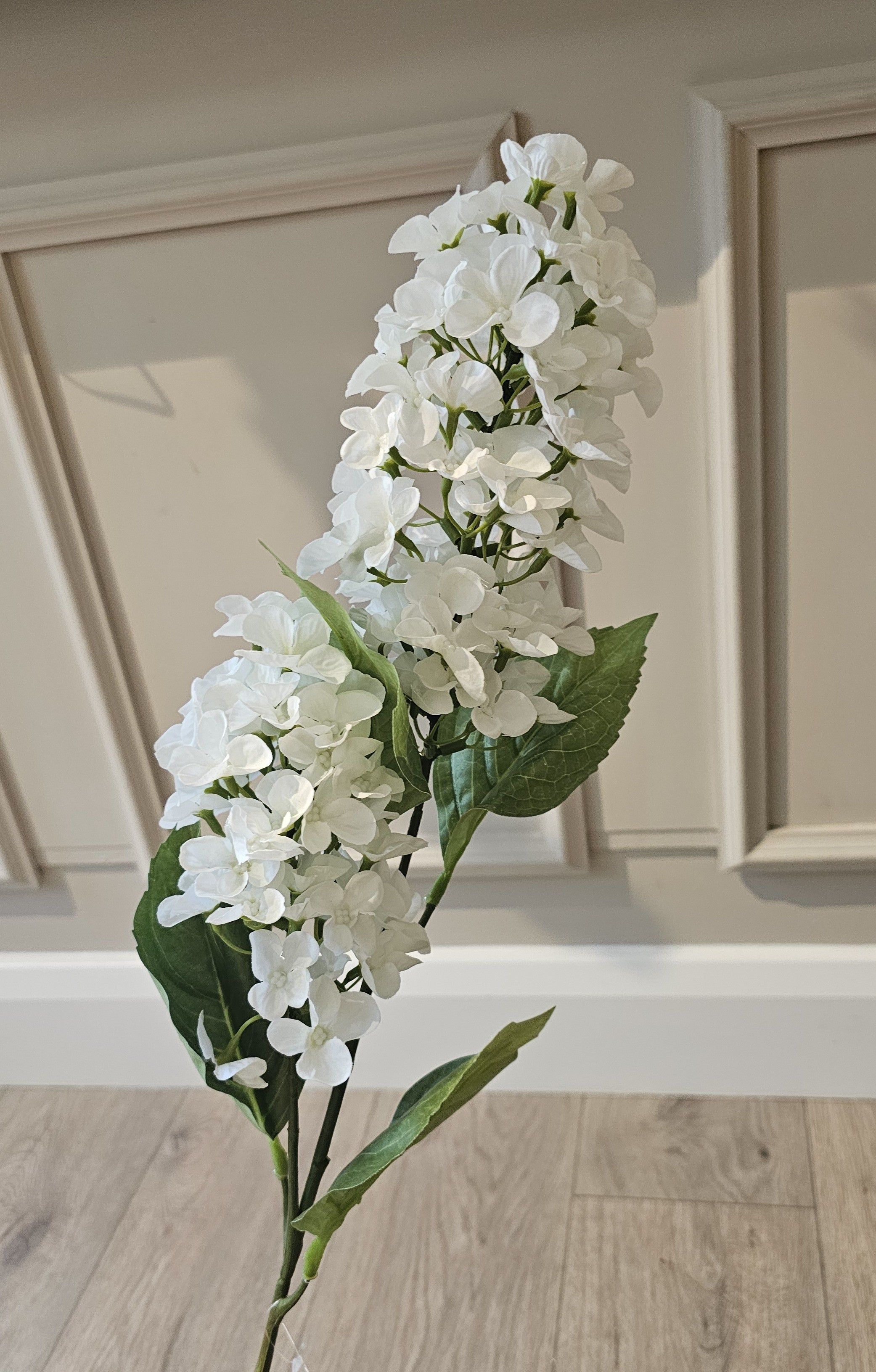 2 Head Paniculata Hydranga Ivory