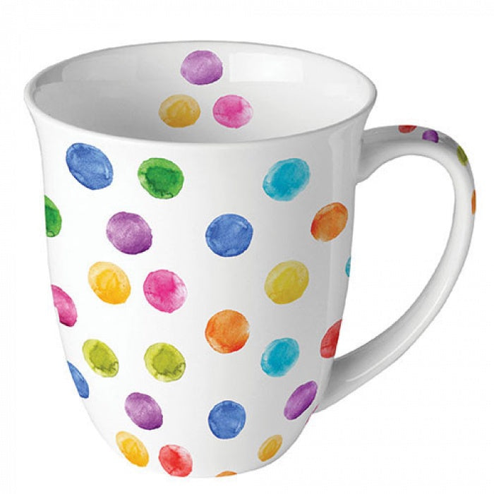 Polka Dots White Mug 0.4 L