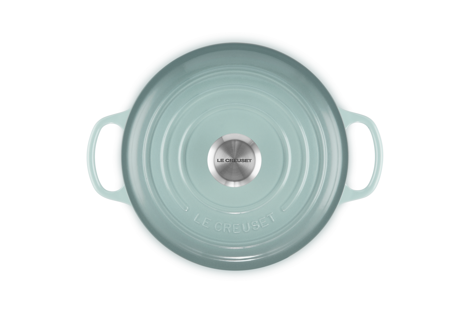 Le Creuset 24cm Cast Iron Round Casserole, Sea Salt