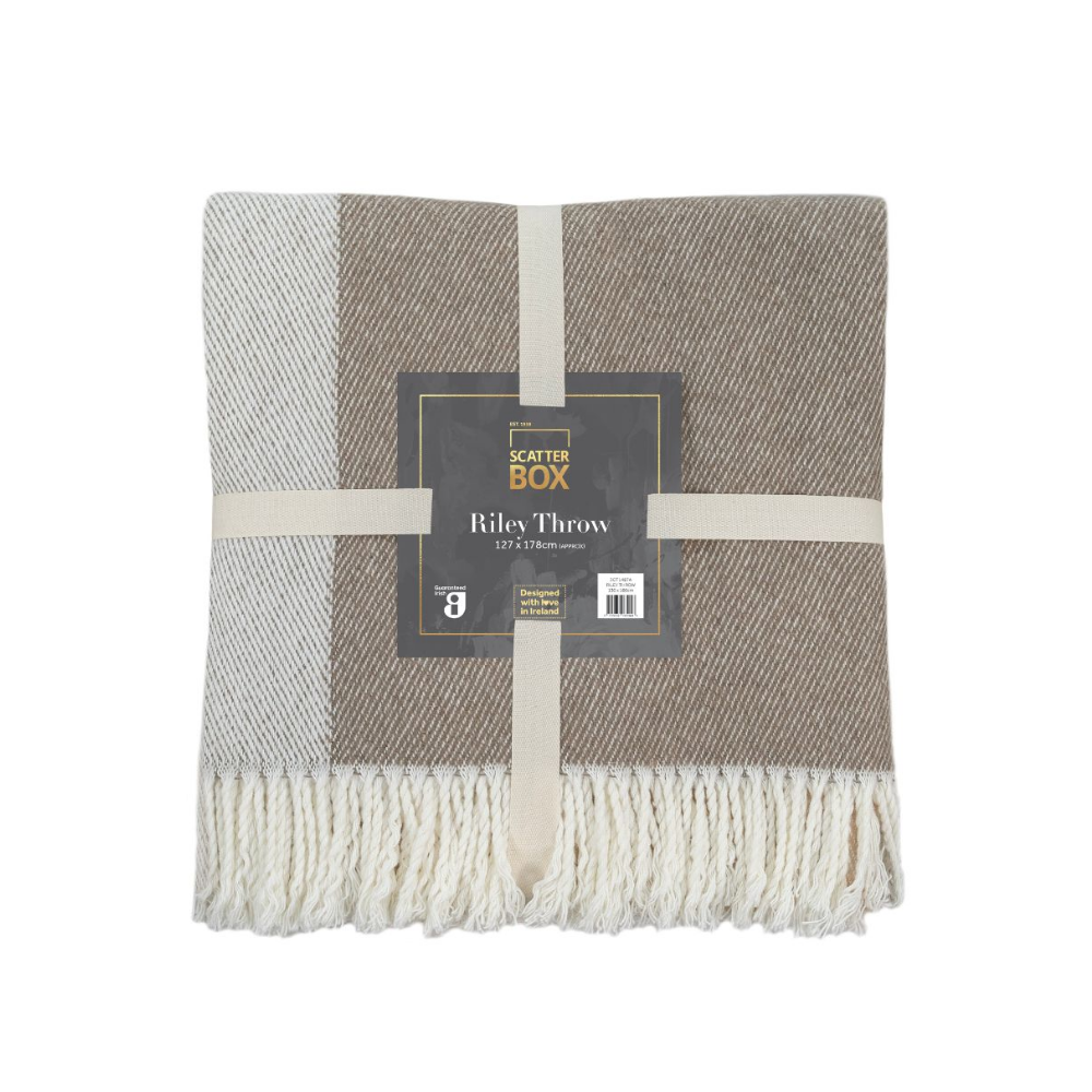 Riley Throw, Natural - The Gift & Art Gallery