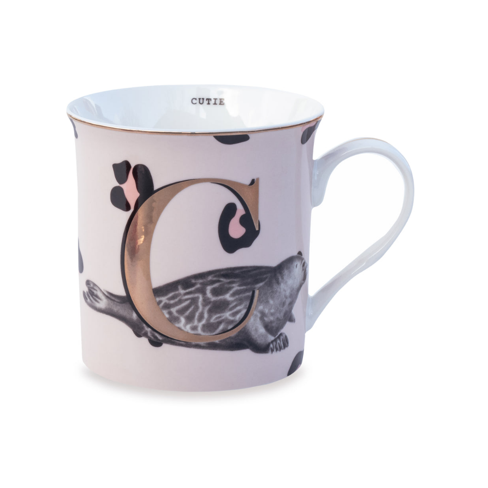 The Gold Edition Alphabet Mug, C - The Gift & Art Gallery