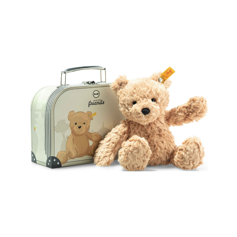 Jimmy Teddy Bear & Suitcase 25 cm - The Gift & Art Gallery