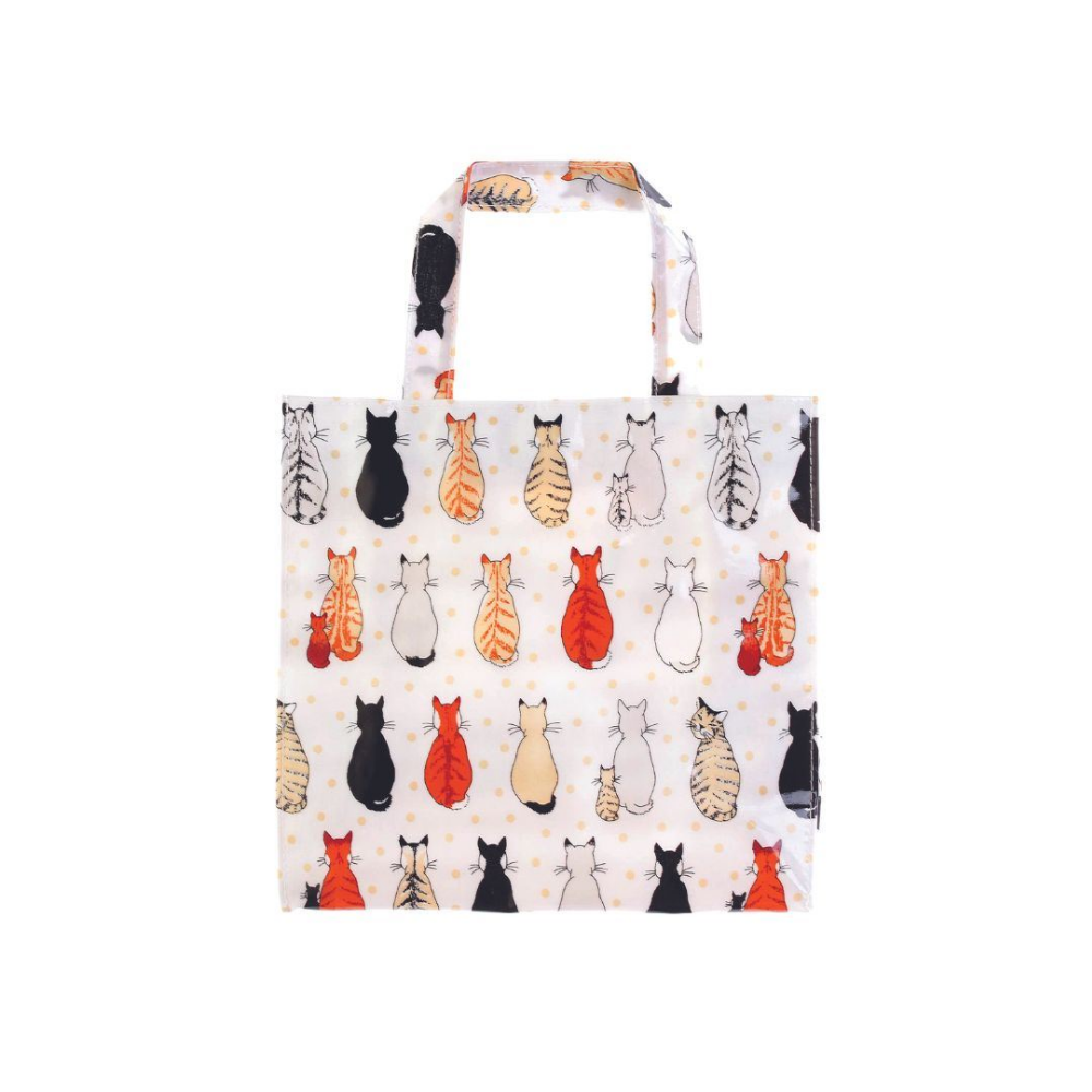Cats In Waiting PVC Shopper Bag, Small - The Gift & Art Gallery