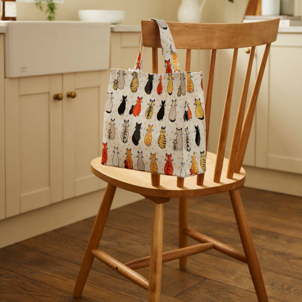 Cats In Waiting PVC Shopper Bag, Small - The Gift & Art Gallery