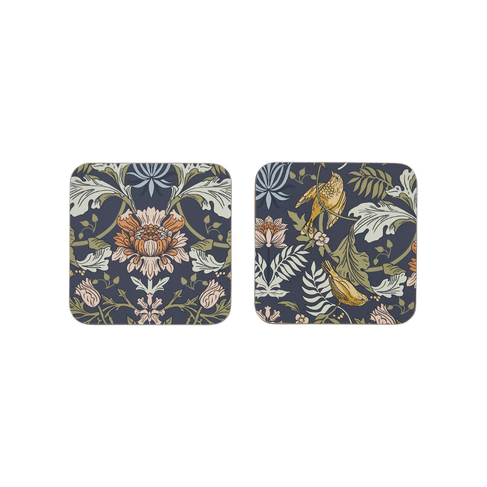 Finch & Flower Cork Coasters, Set of 4 - The Gift & Art Gallery