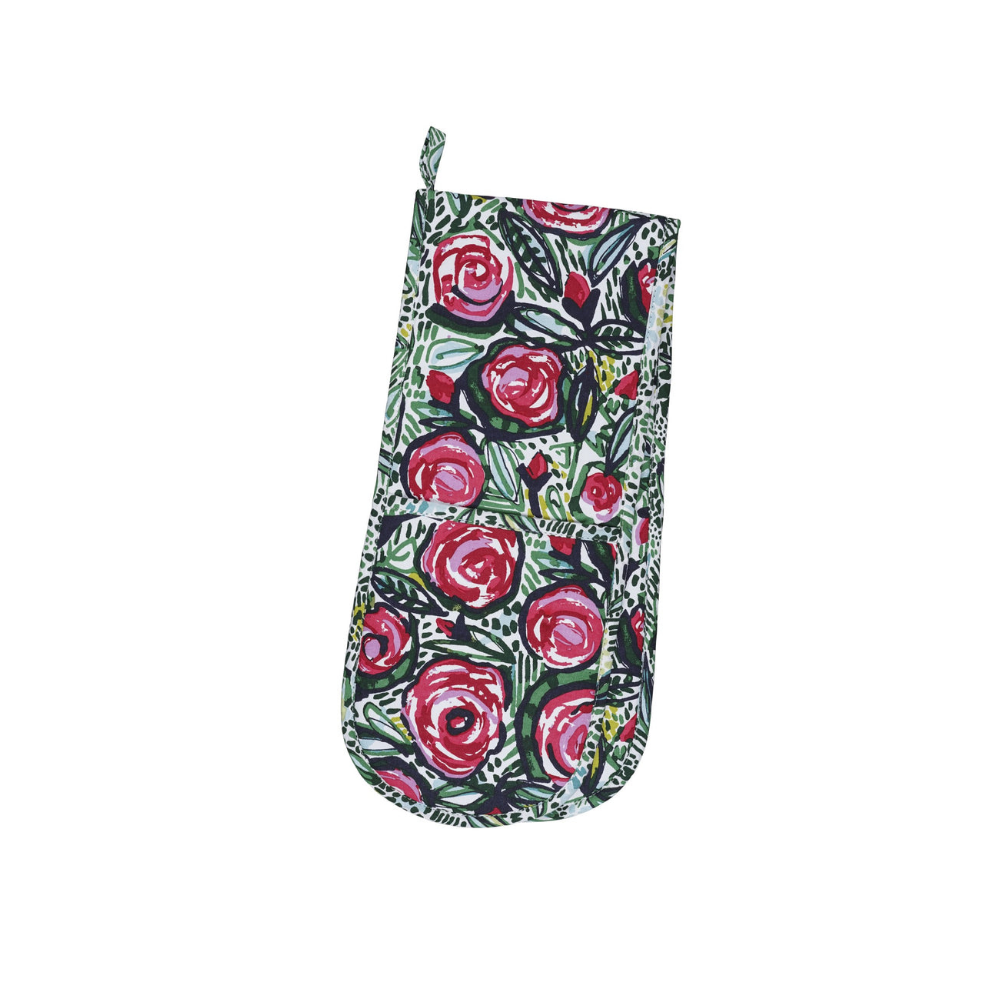 Rose Garden Double Oven Glove - The Gift & Art Gallery