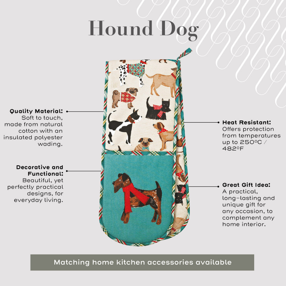 Hound Dog Double Oven Glove - The Gift & Art Gallery