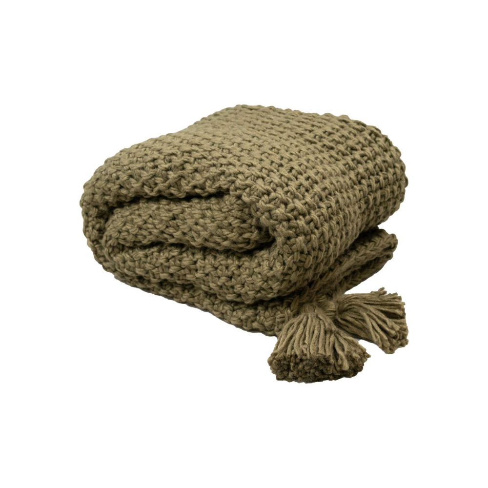 Collins Throw, Green - The Gift & Art Gallery