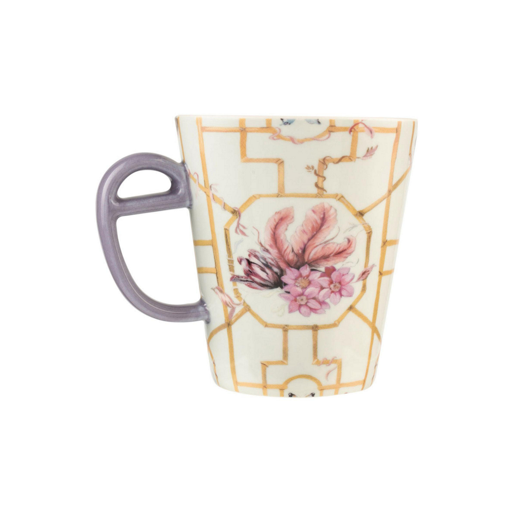 Trellis Print Tall Mug - The Gift & Art Gallery