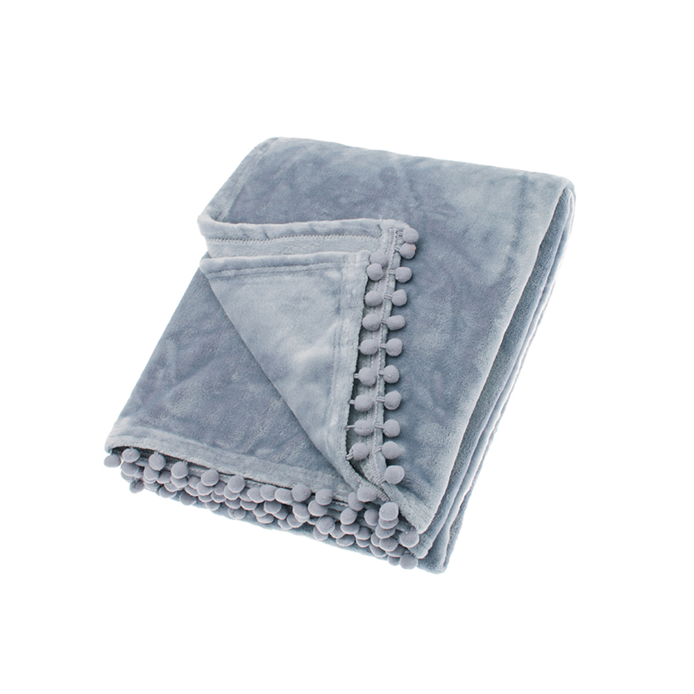 Walton & Co Cloud Blue Cashmere Touch Throw - The Gift & Art Gallery