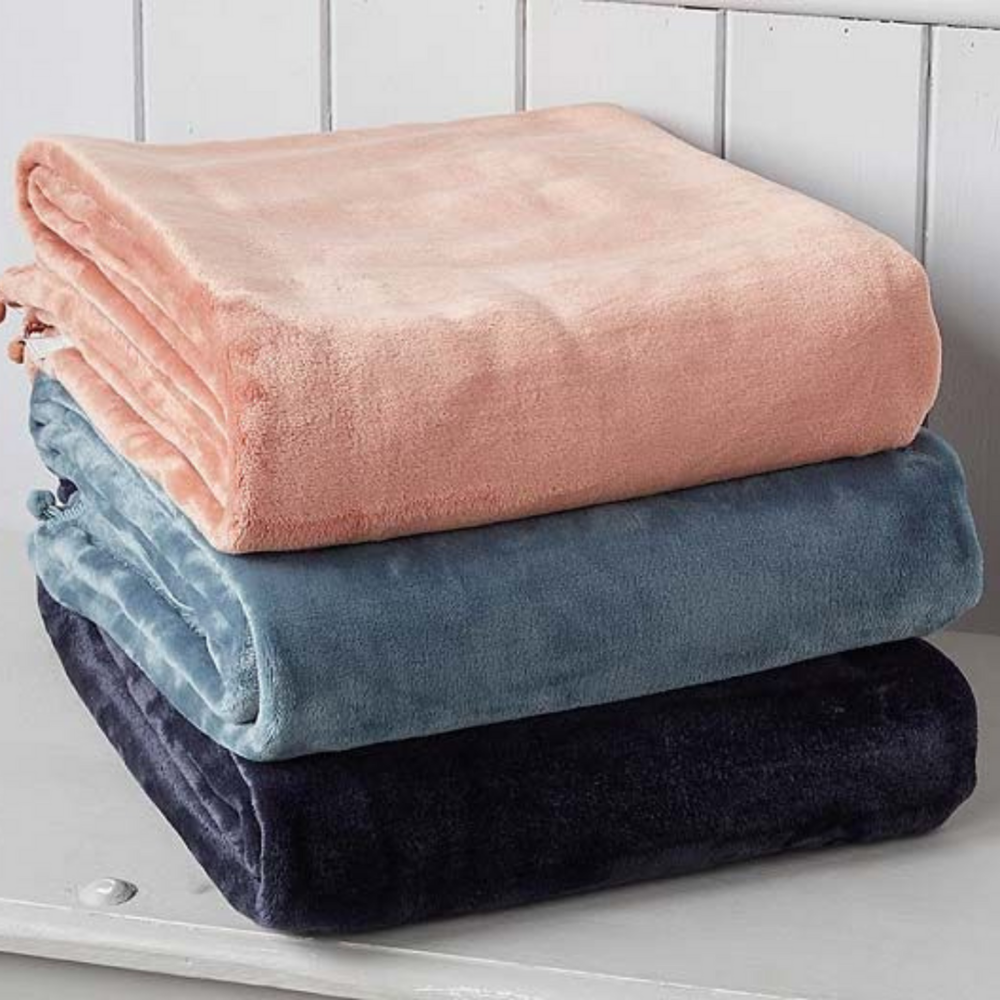 Walton & Co Blush Cashmere Touch Throw