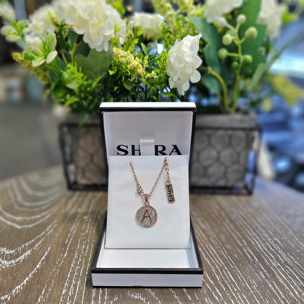 Initial Pendant, Rose Gold - The Gift & Art Gallery