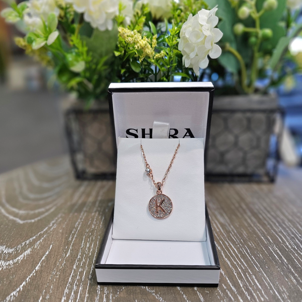 Initial Pendant, Rose Gold - The Gift & Art Gallery