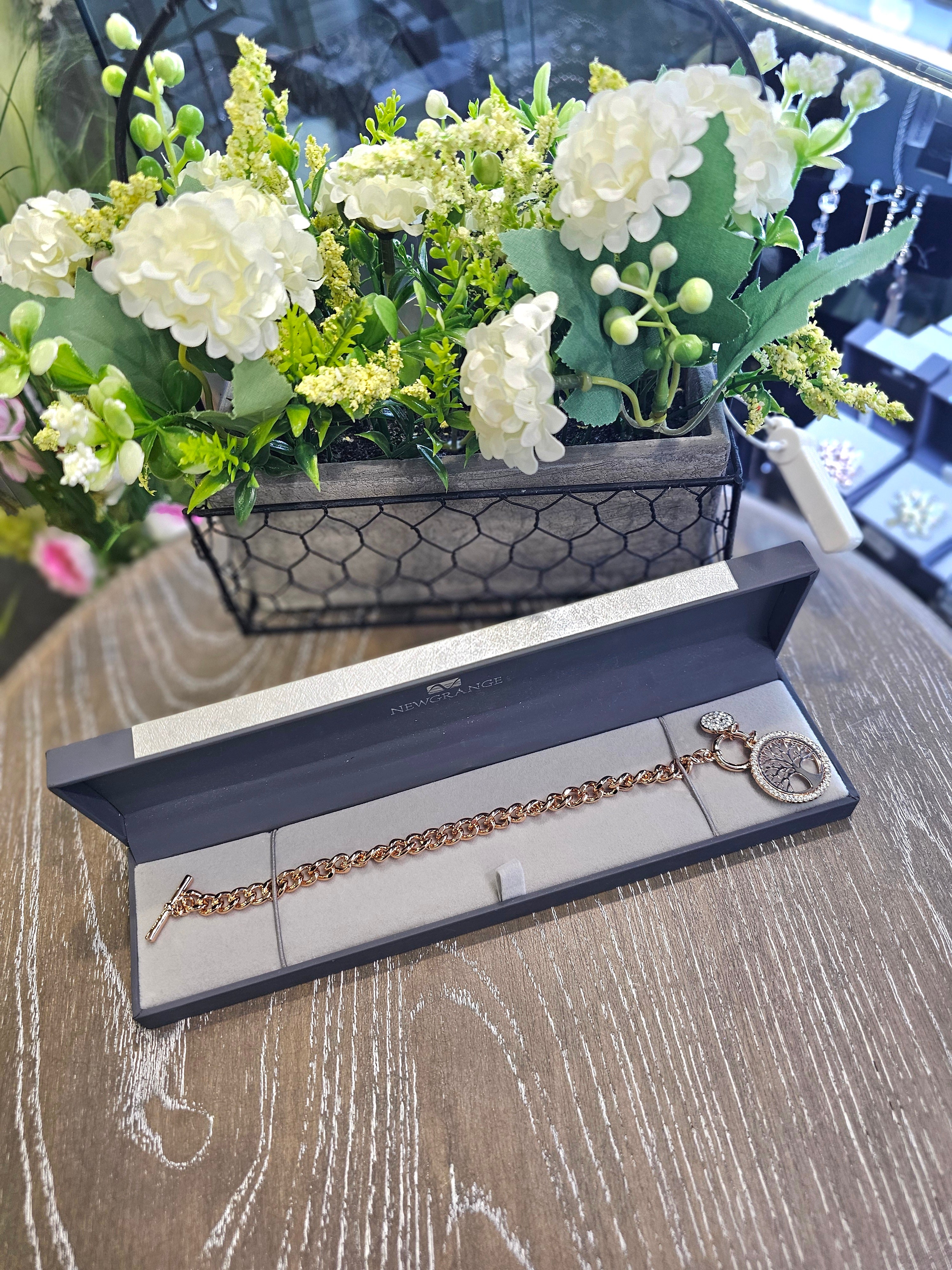 Rose Gold Tree Of Life Toggle Bracelet - The Gift & Art Gallery