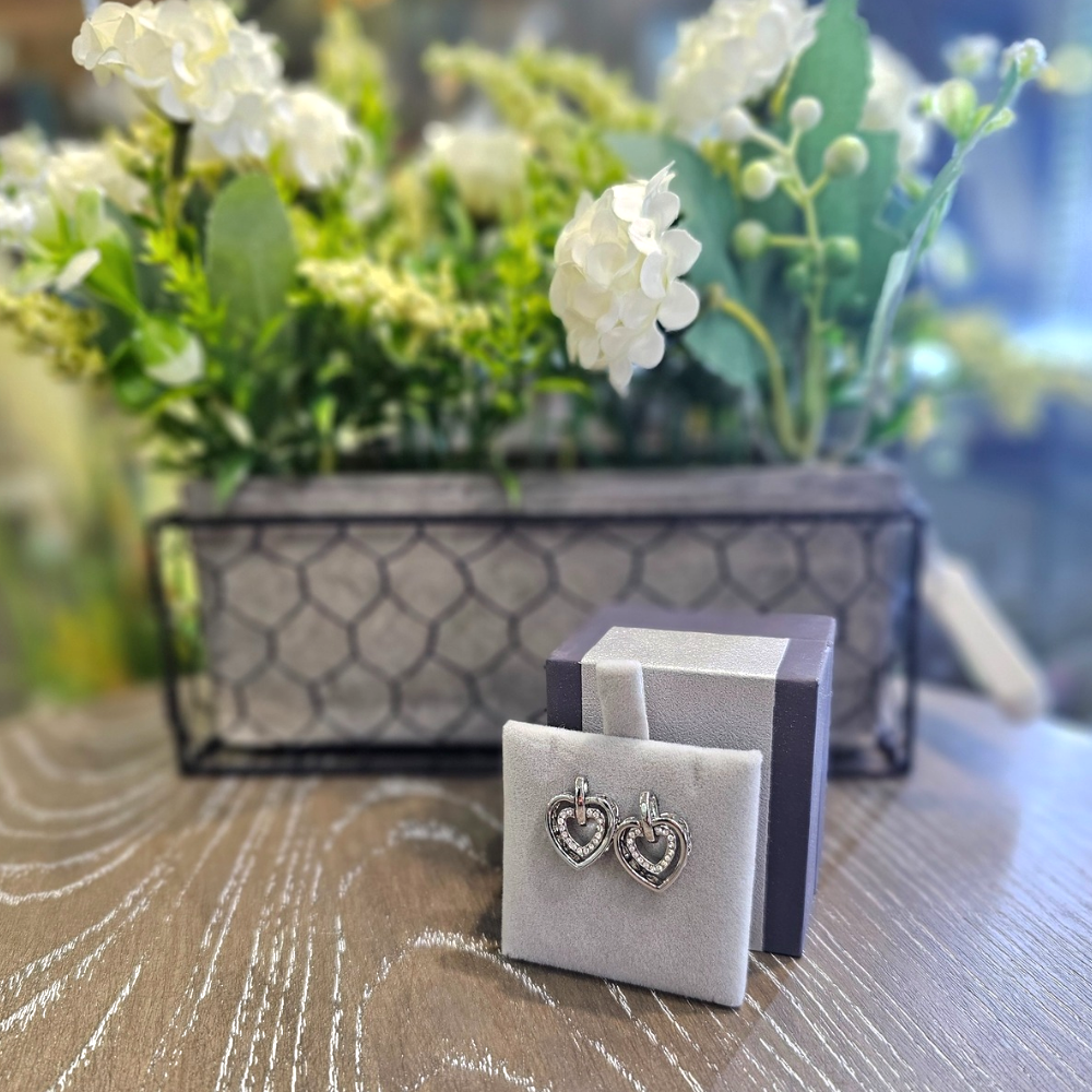 Silver Heart Earrings - The Gift & Art Gallery