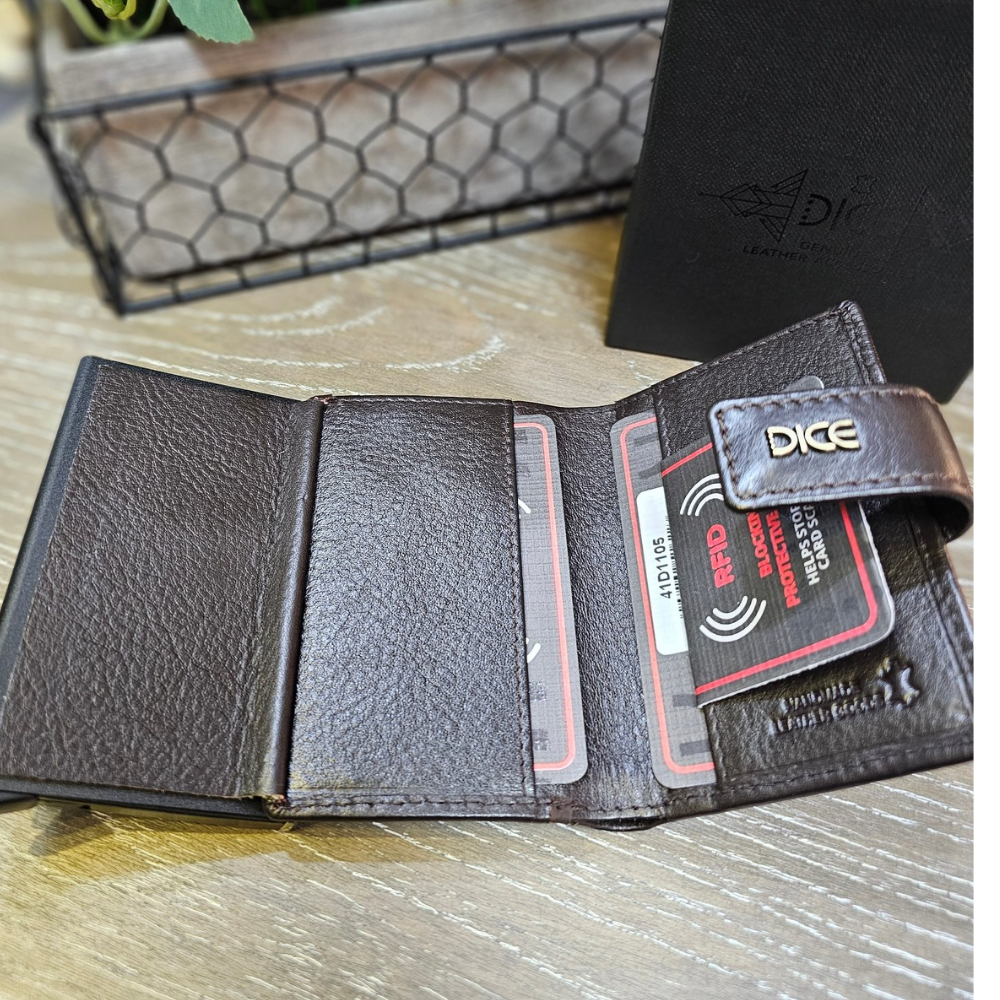 Briar Brown Leather Card Holder