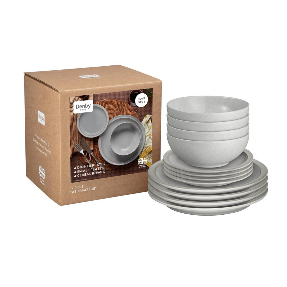 Dove Grey 12piece Dinner Set - The Gift & Art Gallery