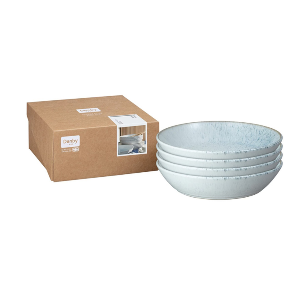 Kiln Blue Set of 4 Pasta Bowls - The Gift & Art Gallery