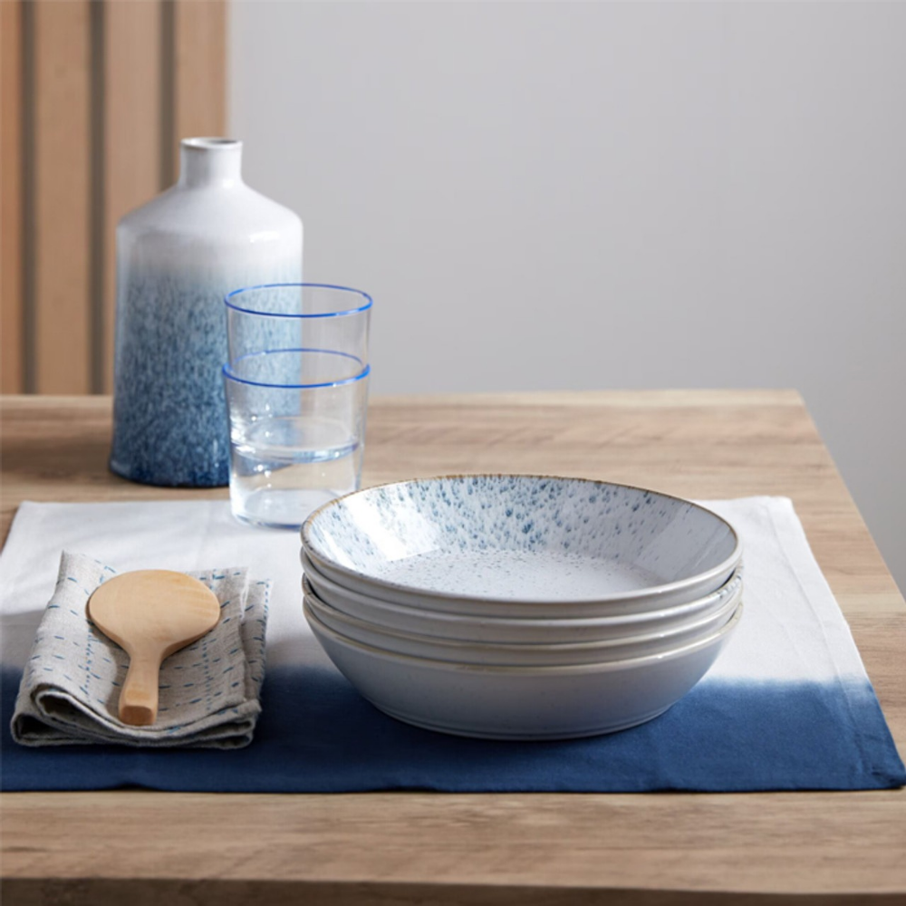 Kiln Blue Set of 4 Pasta Bowls - The Gift & Art Gallery