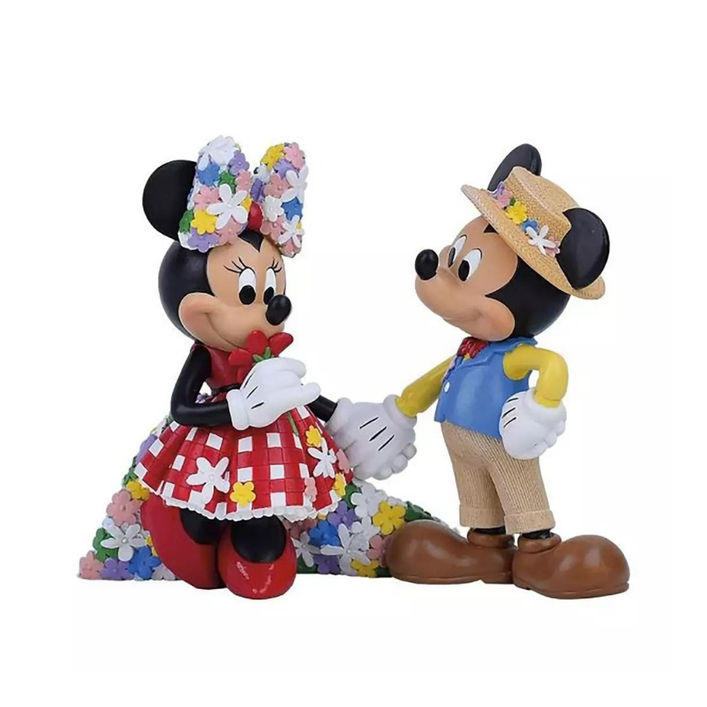 Mickey Mouse and Minnie Mouse Botanical Figurine - The Gift & Art Gallery