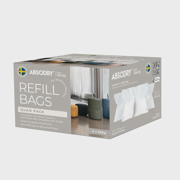 Moisture Absorber Refills, Quad Pack