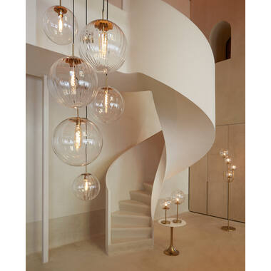 Magdala Clear Hanging Lamp, 40cm