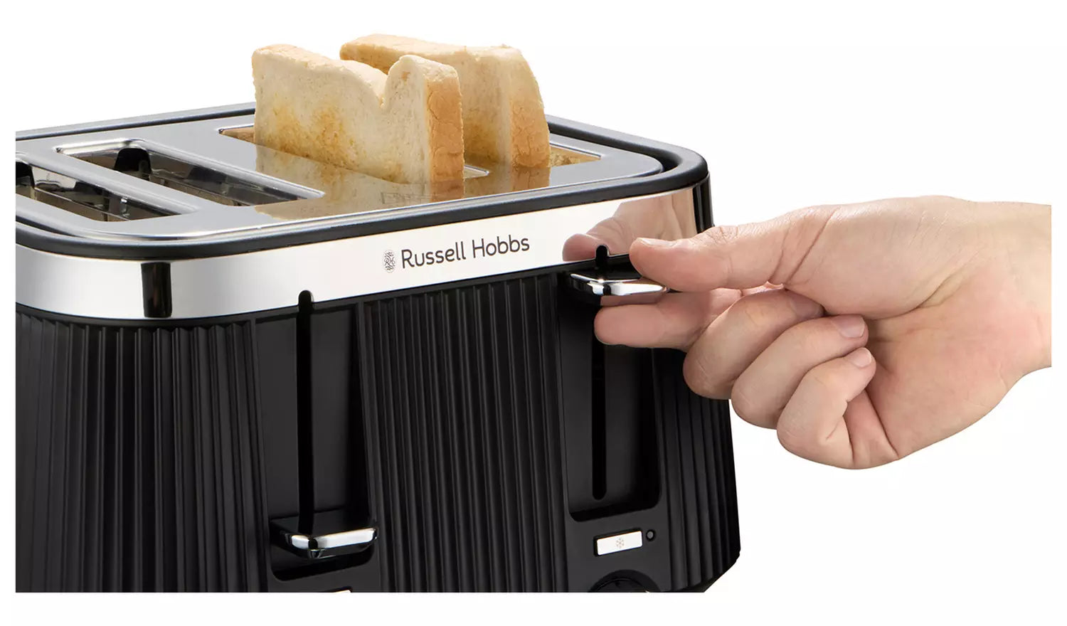 Russell Hobbs Bronte Black Matte 4 slice toaster