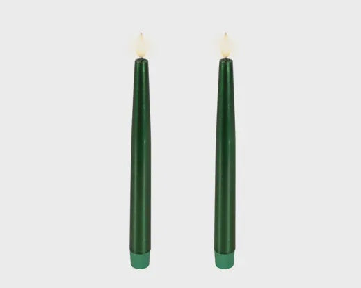 LED Dinner Candle Green