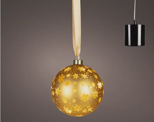Rotating Gold Light Up Bauble