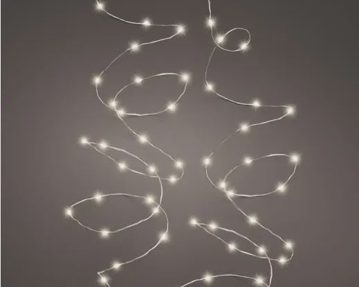 Micro LED String Lights Clear Wire 240L Warm White