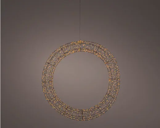 Micro LED Outdoor Wreath Classic Warm 116cm