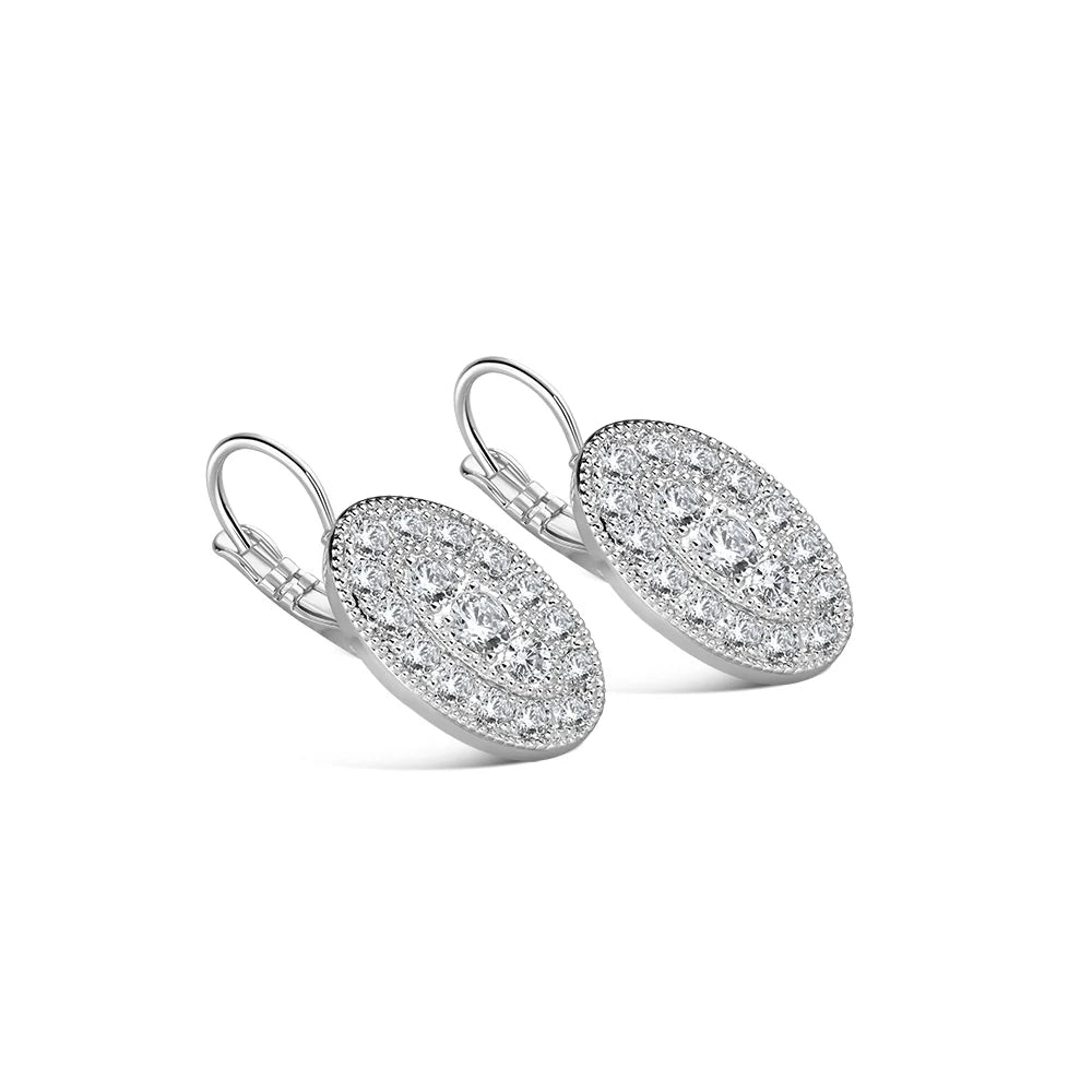 Earrings with Clear Stones