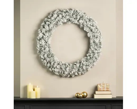 Snowy Gullion Wreath, 90CM