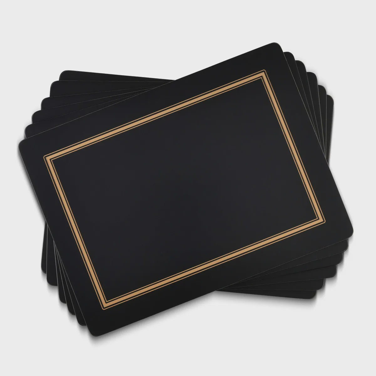 Classic Black Placemats - Set of 6