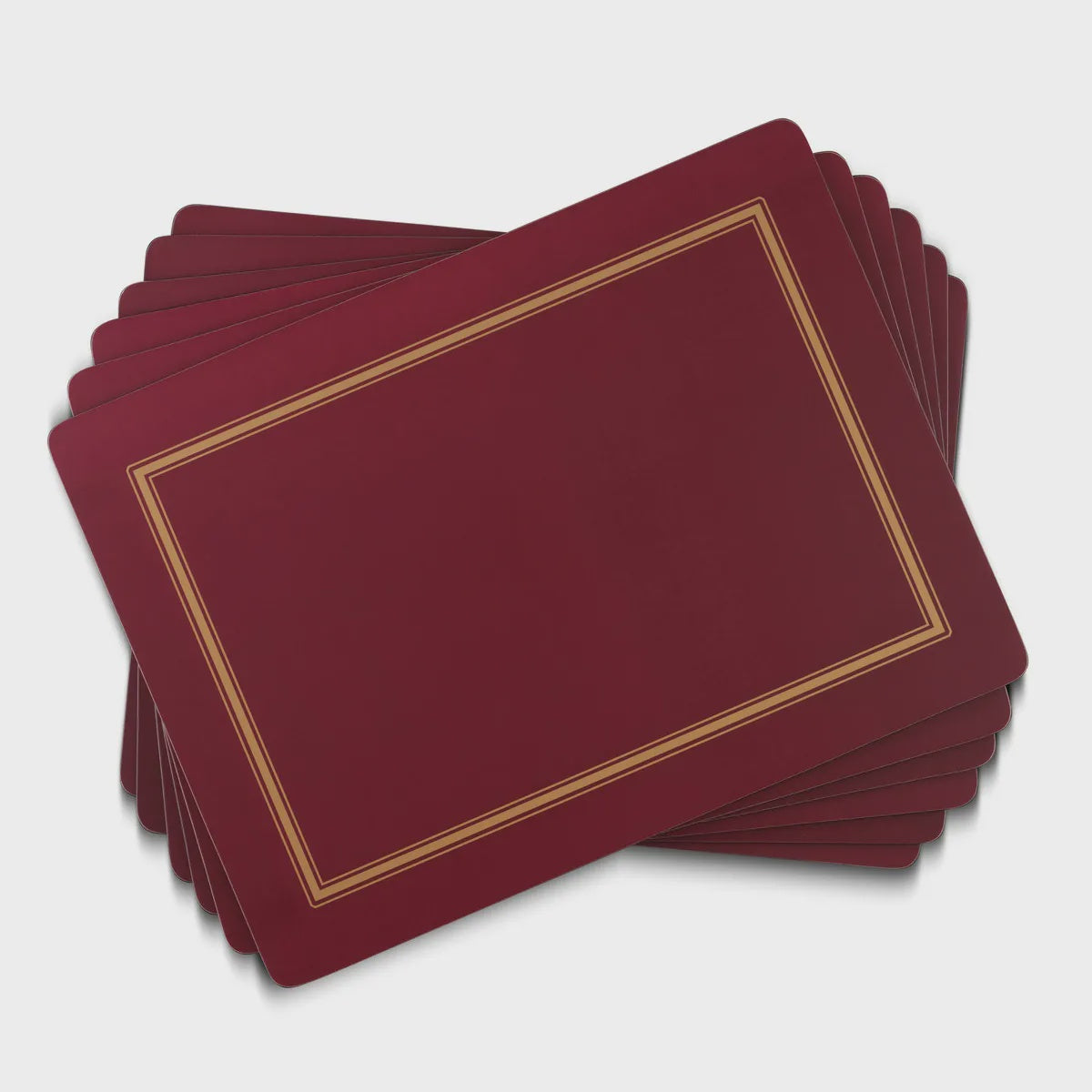Classic Burgundy Placemats - Set of 6