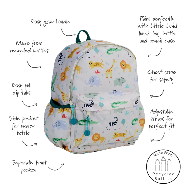 White Safari Backpack