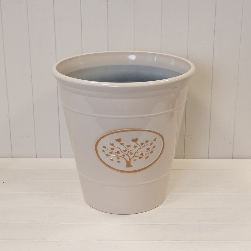 Cream Loveheart Tree Planter, 40cm