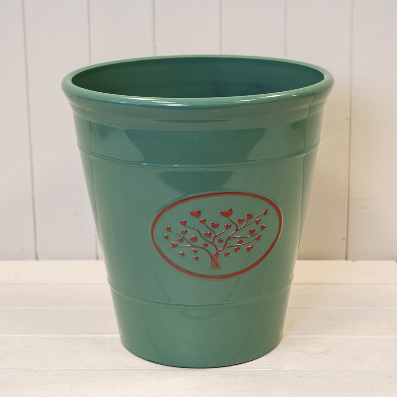 Green Round Loveheart Tree Recycled Plastic Planter 30cm