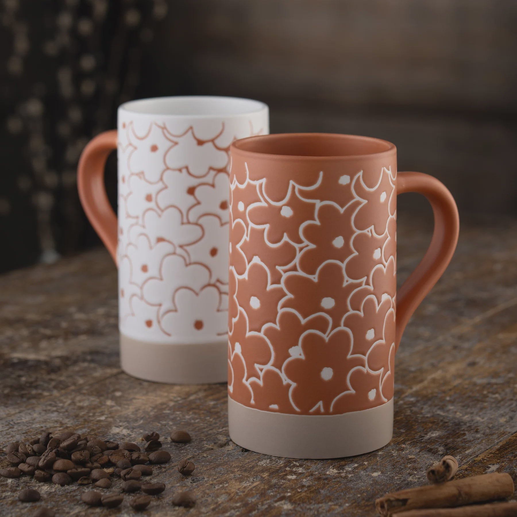 Daisy Tall Mug, Set of 2