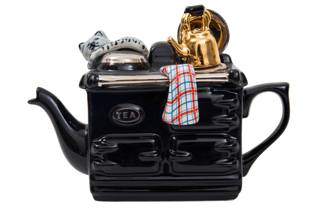Small Black AGA Style Teapot