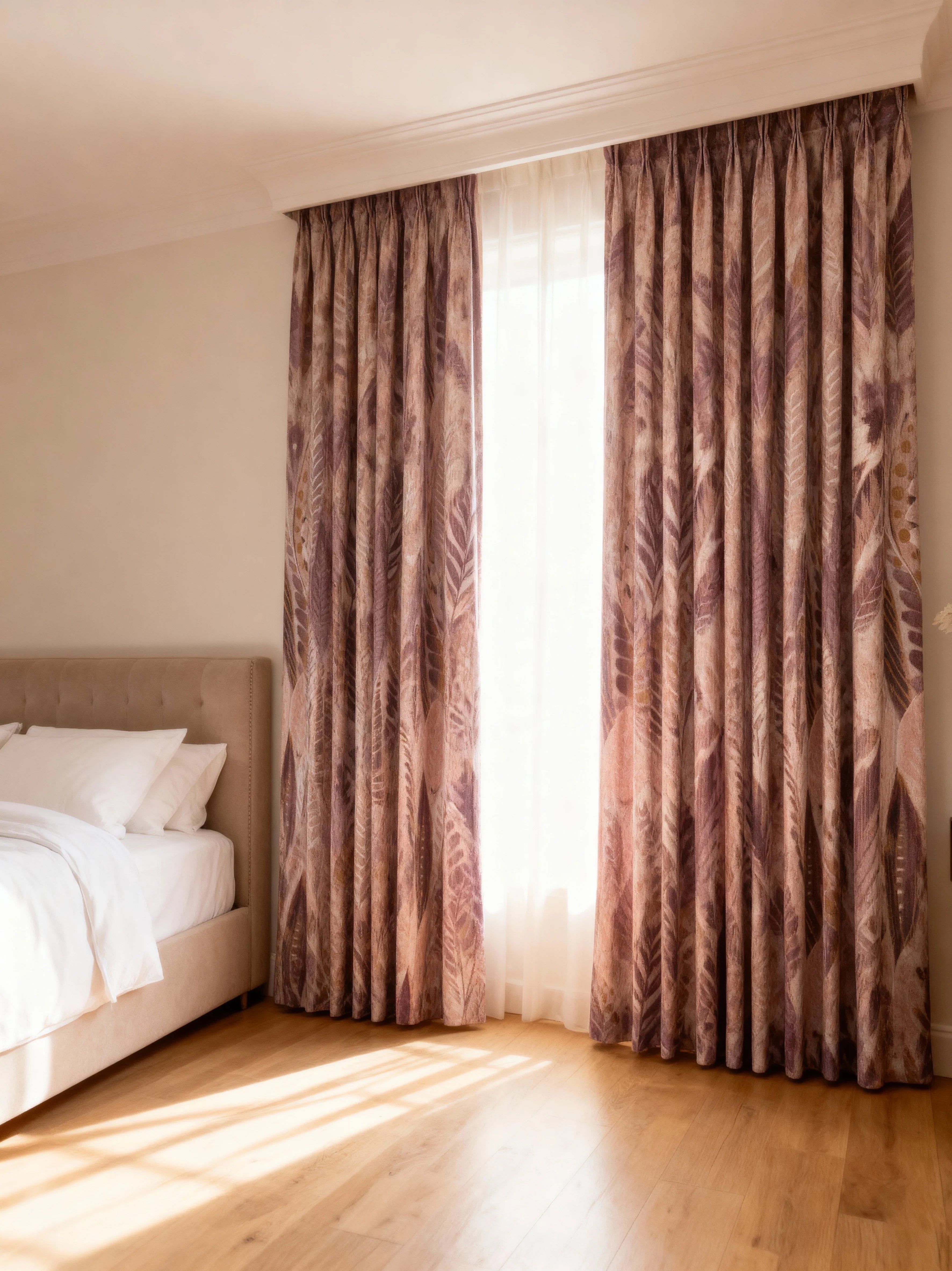 Aven 90X90" Pink/Gold