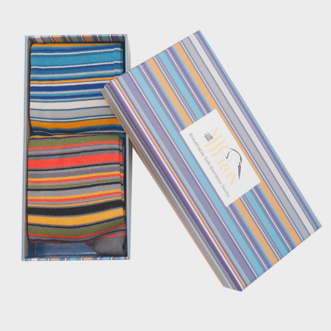 Mens Stripe Sock Set