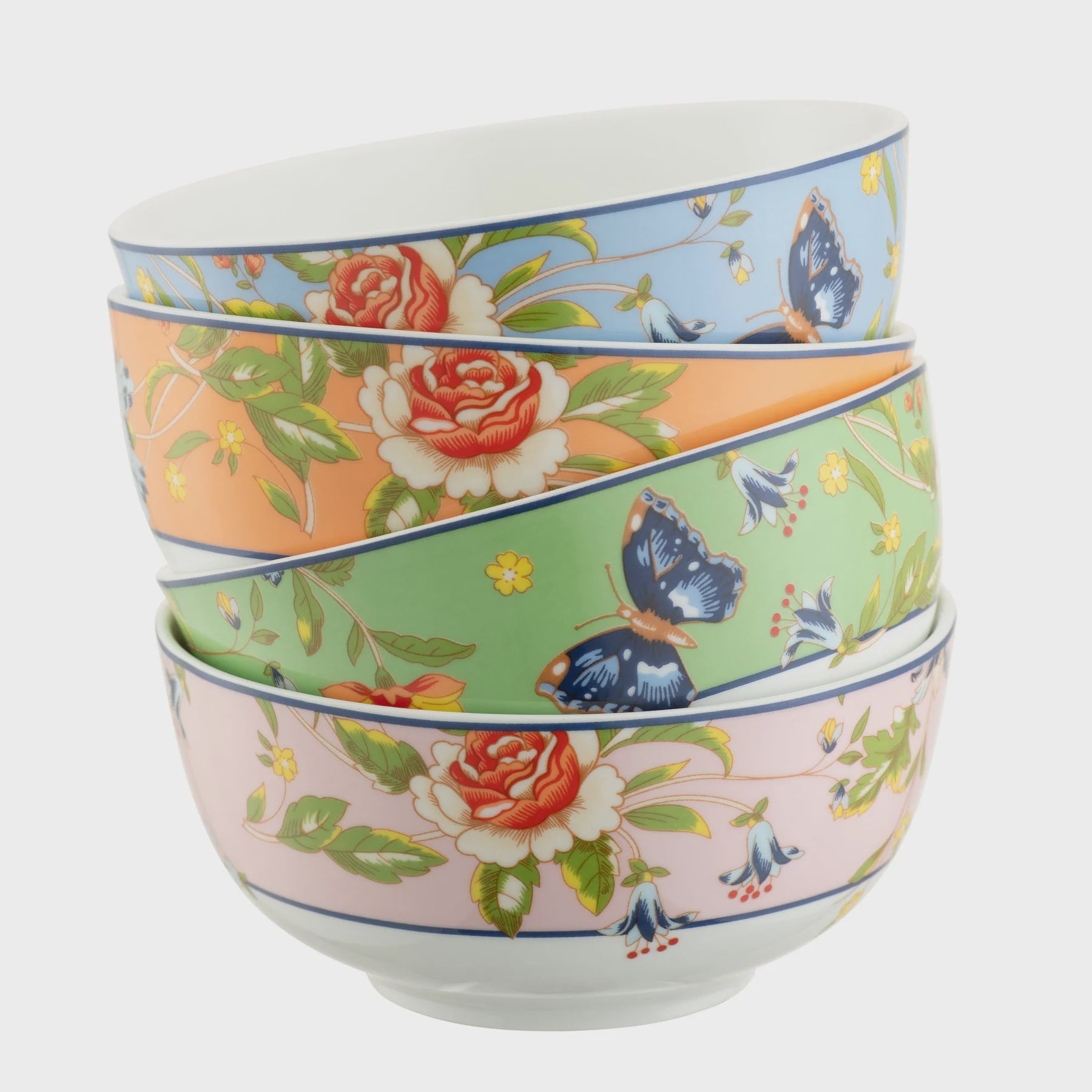 Cottage Garden Cereal Bowls Set of 4