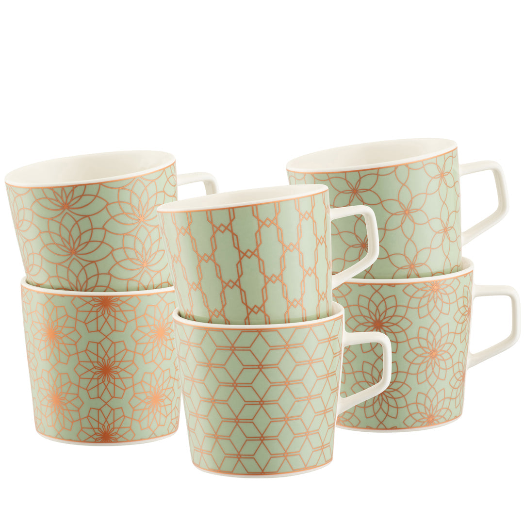 Sage & Copper Deco Mugs