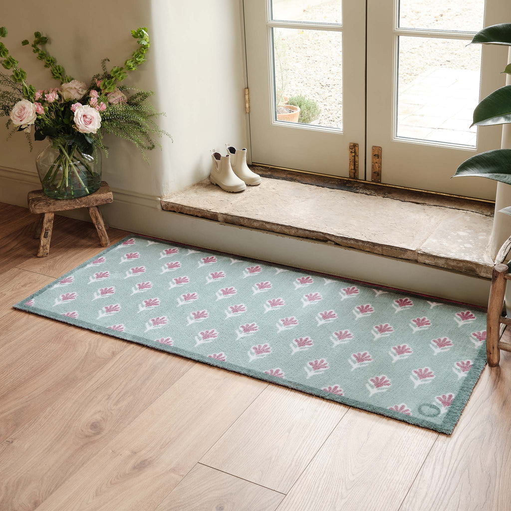 Ditsy Floral Green Runner