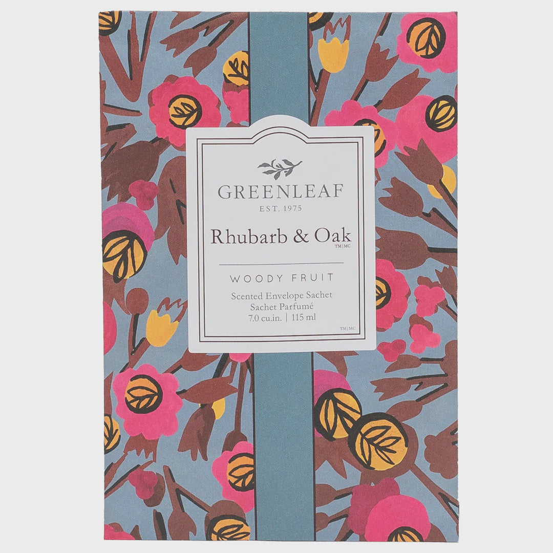 Rhubarb & Oak Scented Sachet