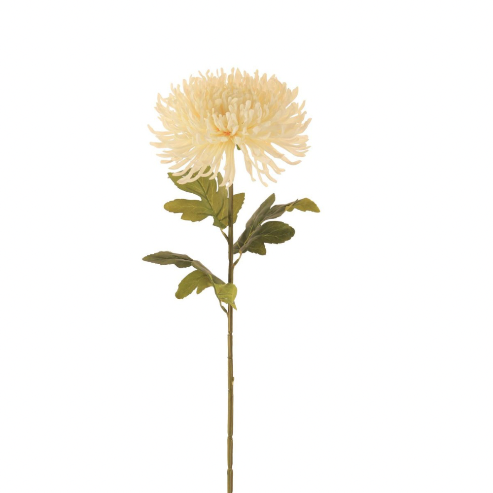 Silk Fuji Mum Stem - Cream - The Gift & Art Gallery