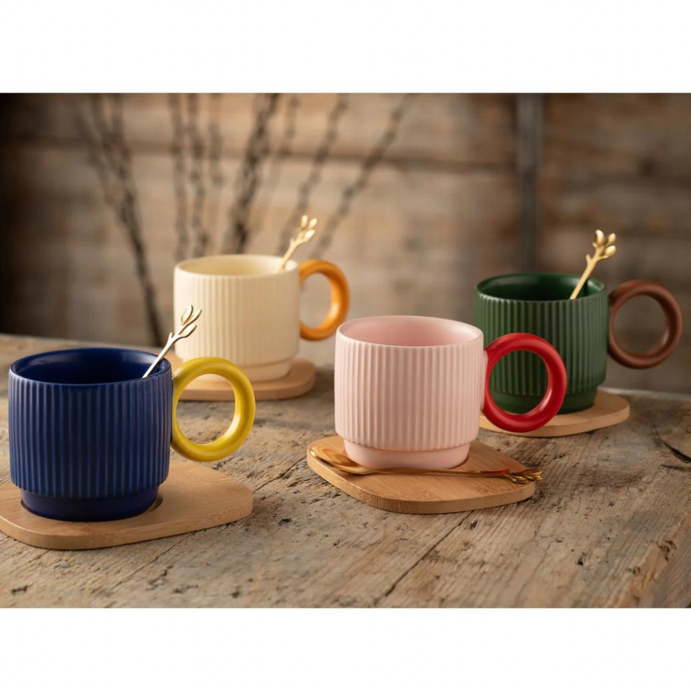 Belleek Living Hula Mug Set of 4