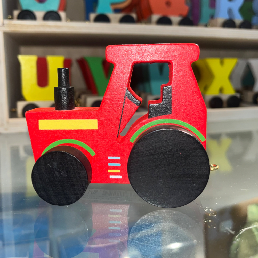 Coloured Wooden Alphabet Train Letters & Tracks - The Gift & Art Gallery