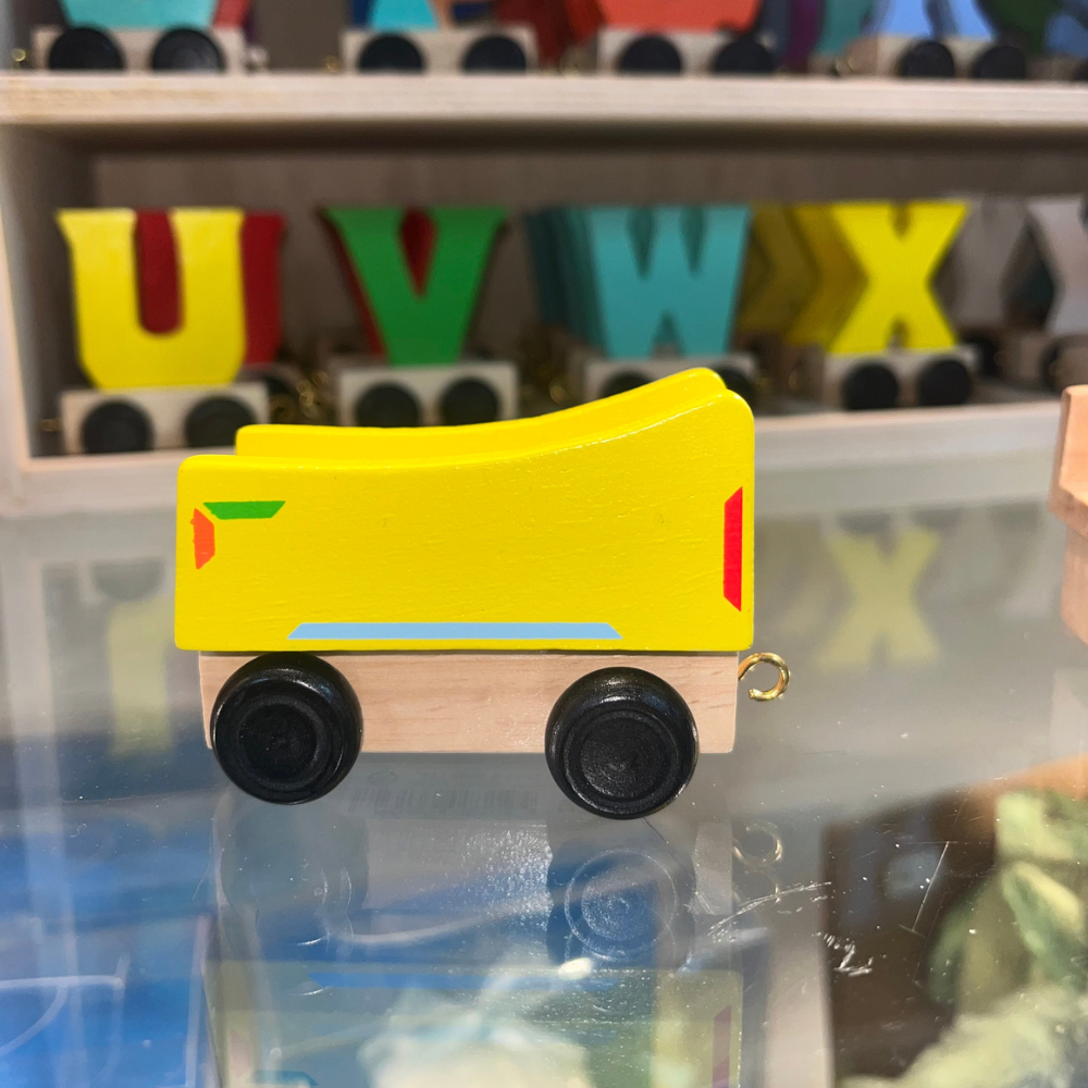 Coloured Wooden Alphabet Train Letters & Tracks - The Gift & Art Gallery